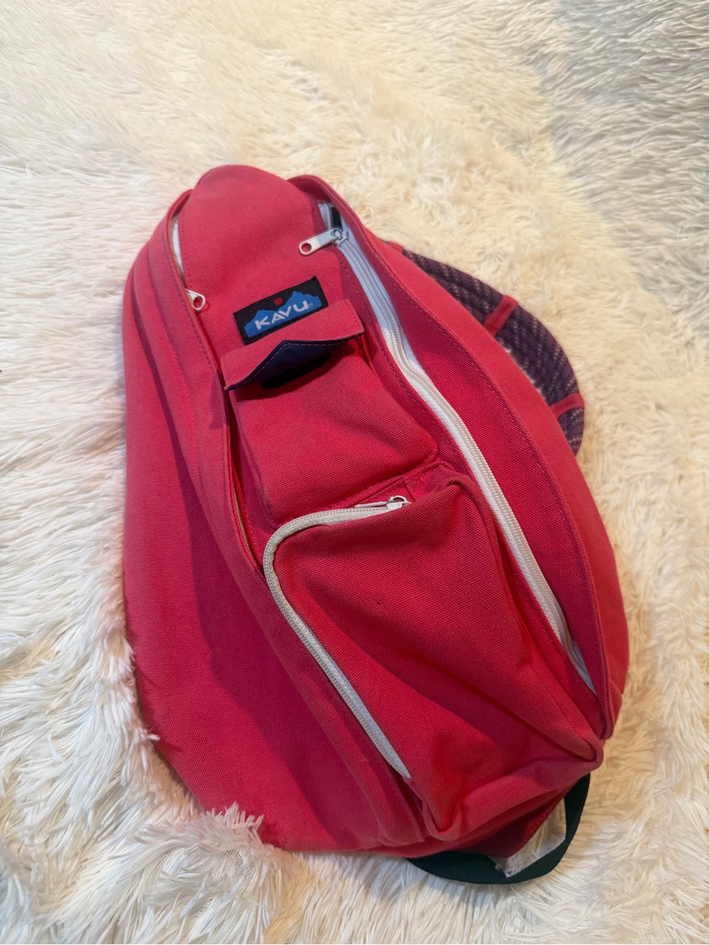 Kavu Red Sling Bag - Classic Casual Carry